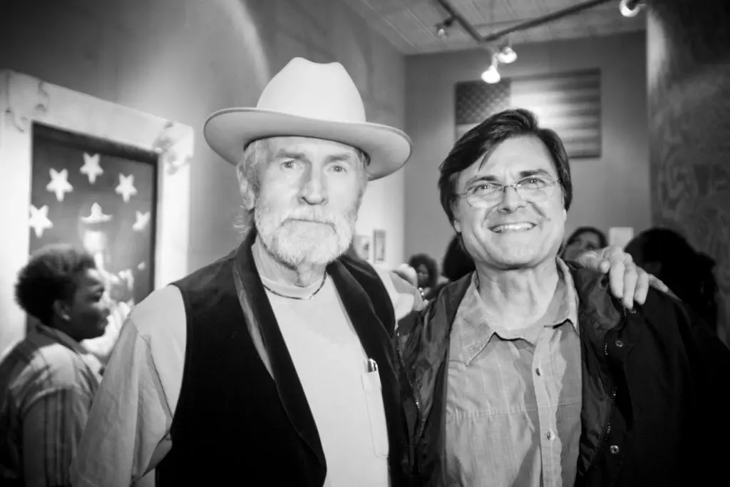 Heights art posse: Wayne Gilbert, Michael Collins. 