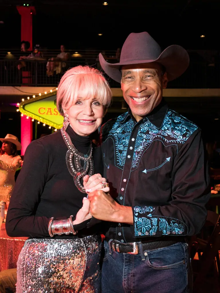 Leisa Holland Bowman, Len Cannon at the Houston Cattle Baron's Ball held at Post 713 Music Hall. (Photo by Daniel Ortiz)