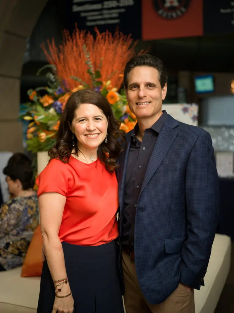 Lisa Helfman, Lee Haverman at the Astros' 'Champions for Healthy Families' luncheon at Union Station. (Photo by Daniel Ortiz)