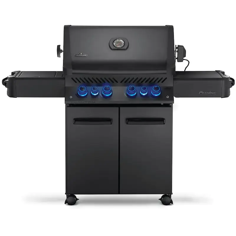 Napoleon Phantom Prestige 500 Propane Gas Grill – Matte Black