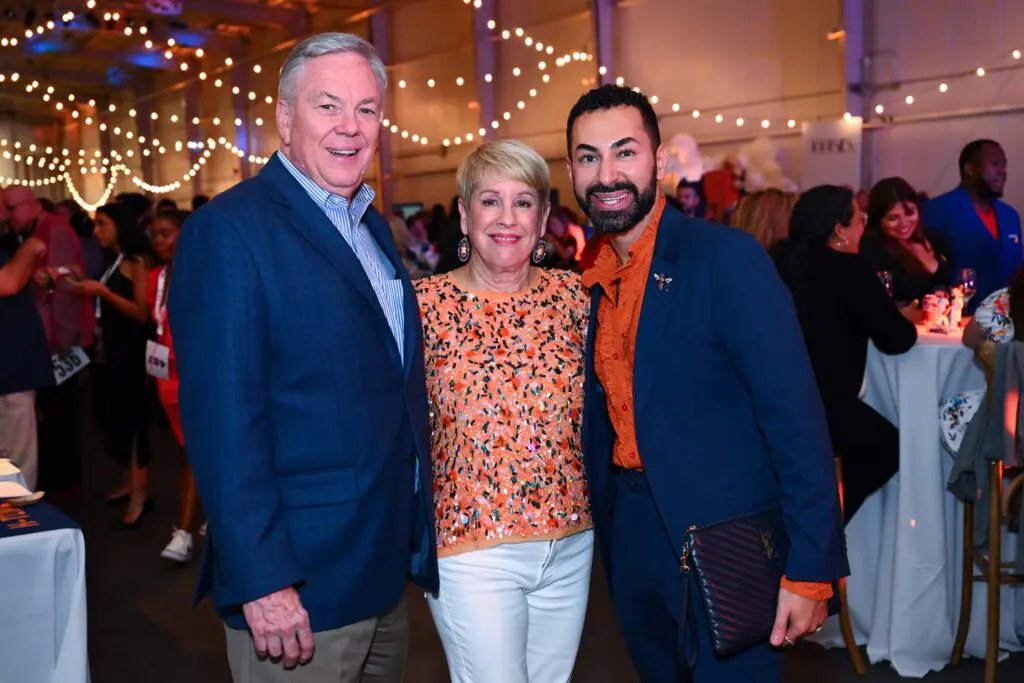 Norman & Donna Lewis, Fady Armanious at the 2023 Team Up held at Silver Street Studios. (Photo by Michelle Watson)