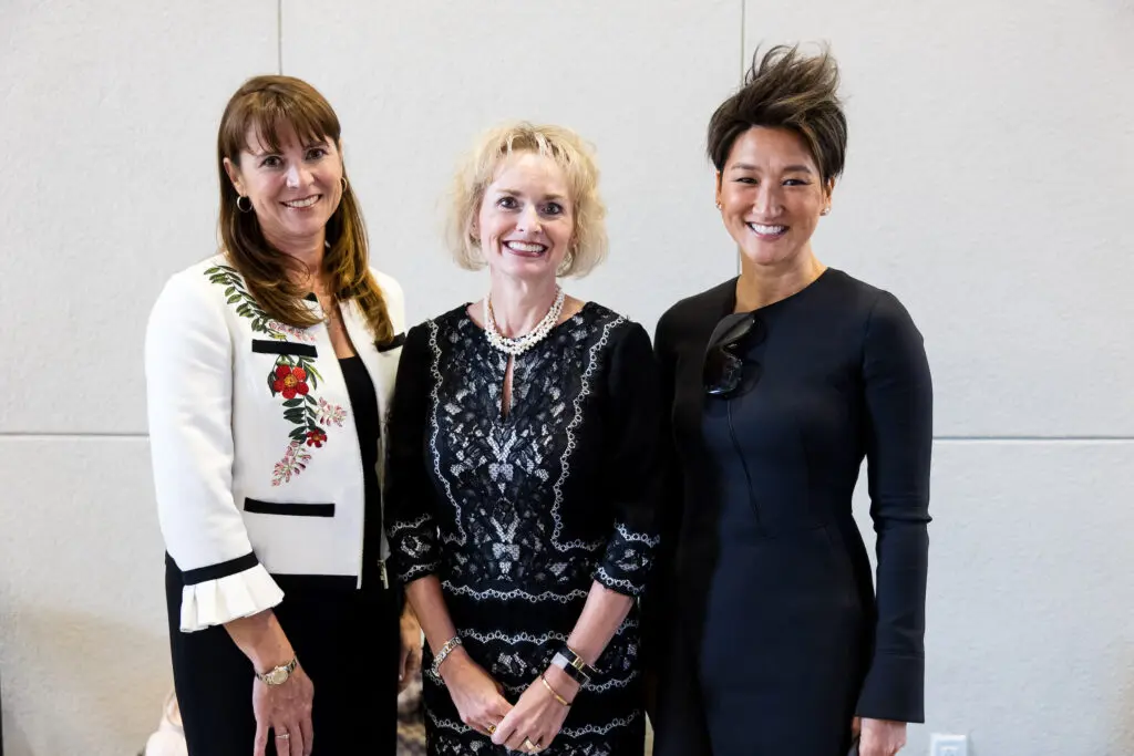Samantha Omey, Neely Nelson, Amy Von Walter at the opening of 'The Negro Motorist Green Book' exhibition. (Photo by Hung L. Truong)