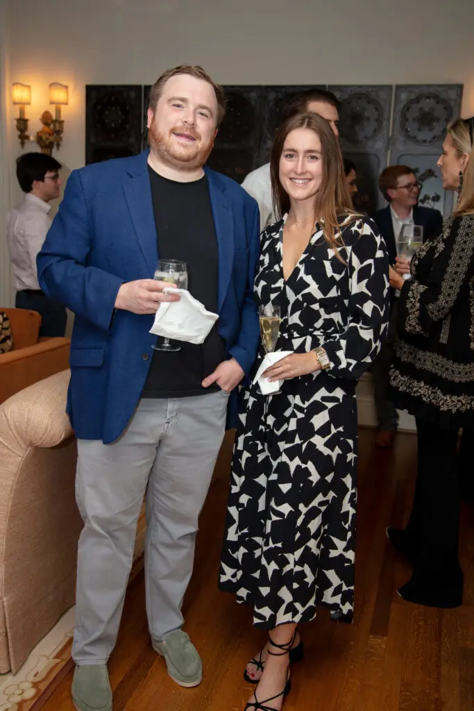 Robert McNeil, Eleanor Bush at the Bally cocktail event benefiting the Juvenile Diabetes Research Foundation. (Photo by Kara Trail, Miroma Photography)