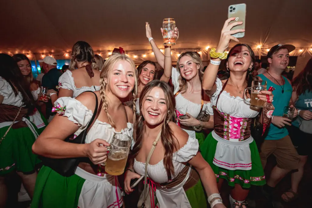 Oktoberfest sets up the Bier Hall at Trinity Park this year. And it's one of the best things to do in Fort Worth.