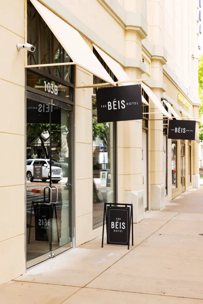 The BÉIS Hotel pop-up in Dallas West Village (Photo by Courtesy of BÉIS)