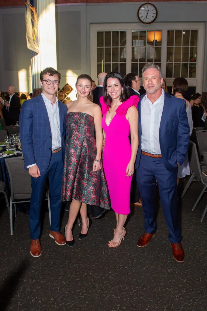 Thomas Reckling, Grace Ryan, Mandi & Jeff Seaton at the HelpCureHD gala held in Union Station at Minute Maid Park. (Photo by Jacob Power)