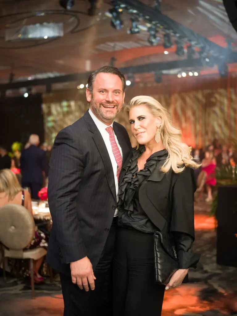 Trent Hrncir, Courtney Hopson at Texas Heart Institute's 'The Supper Club' gala at The Post Oak Hotel. (Photo by Daniel Ortiz)