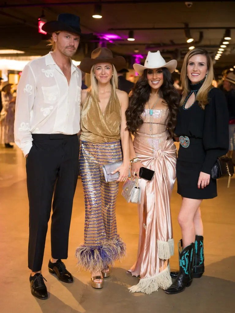 Ty Kyle & Teressa Foglia, Zinat Amhed, Heather Almond at the Houston Cattle Baron's Ball held at Post 713 Music Hall. (Photo by Daniel Ortiz)