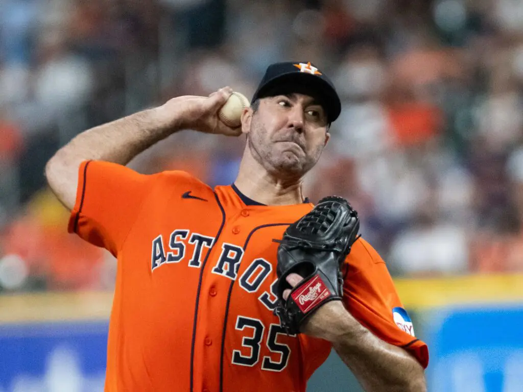 Houston Astros pitcher Justin Verlander still can bring the heat when he needs to make it happen. (Photo by F. Carter Smith)