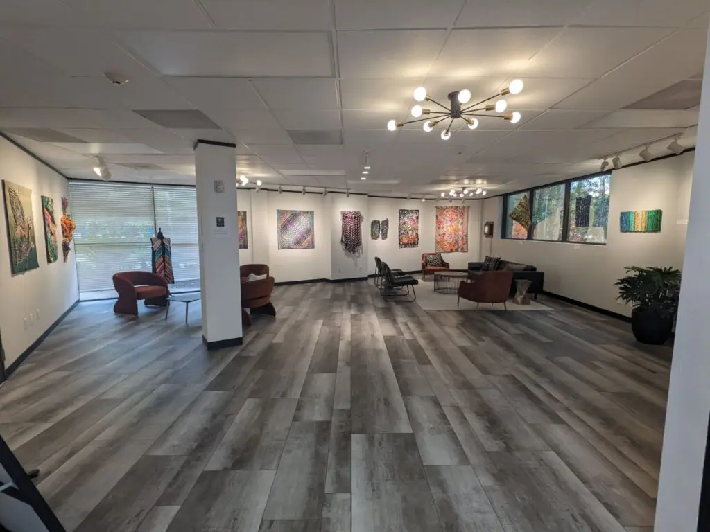 Gallery exhibit space is part of the new home for The Woodlands Arts Council.
