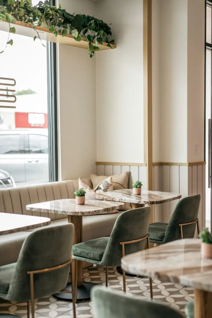A cozy corner at Sugar & Sage bakery and coffee shop. (Photo by Beckley)