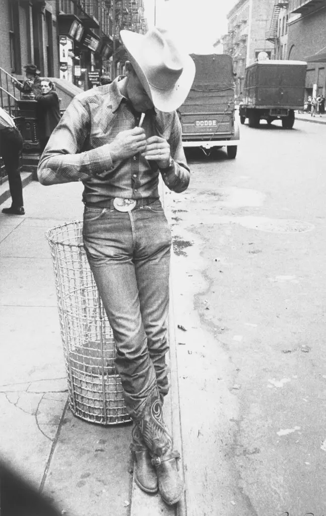 Robert Frank's "Rodeo, New York City," 1955-1956, at the Museum of Fine Arts, Houston (Collection Museum of Fine Arts, Houston, museum purchase funded by Jerry E. and Nanette Finger.
© The June Leaf and Robert Frank Foundation.)
