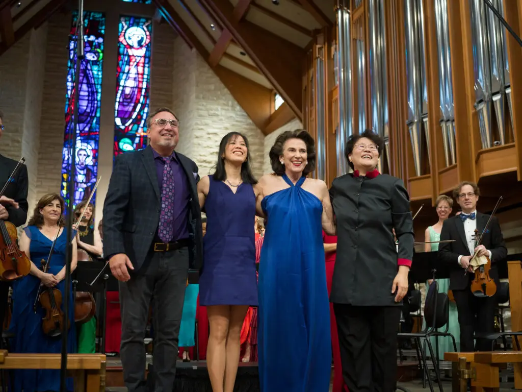 Anthony DiLorenzo, Cynthia Wong, Lois Start, Mei Ann Chen at ROCO's premier of 'Techtonal' at ROCO's 11th annual Revelry Gala
 (Photo by Daniel Ortiz)