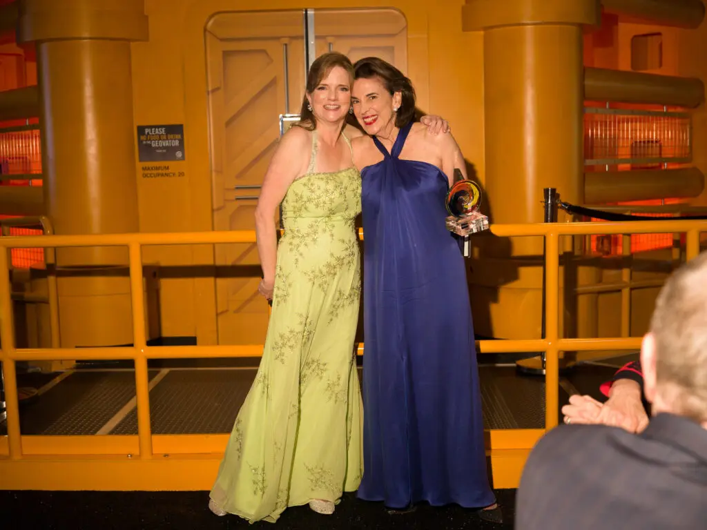 ROCO founder Alecia Lawyer, Wildcatting in the Arts Award recipient Lois Stark at ROCO's 11th annual Revelry Gala (Photo by Daniel Ortiz)
