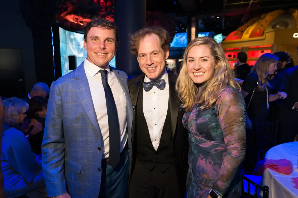 Frank Donnelly, Andrés González, ROCC violinist Ali Donnelly at ROCO's 11th annual Revelry Gala (Photo by Daniel Ortiz)
