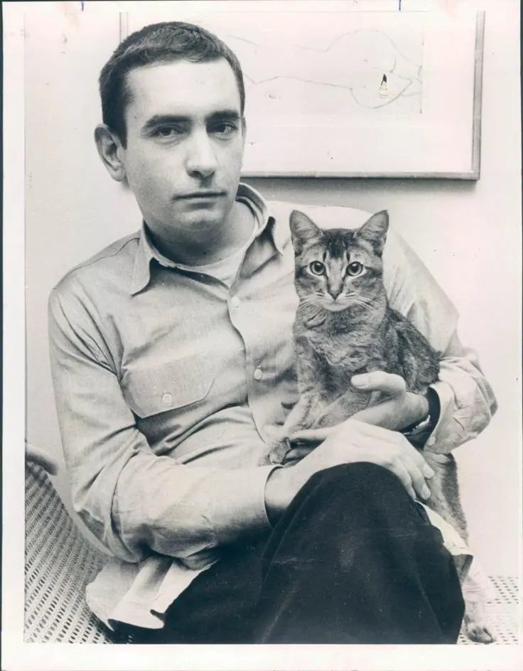 Distinguished Pulitzer Prize-winning playwright Edward Albee, who also taught playwriting at the University of Houston, was a friend of artist Nestor Topchy. Topchy's "Iconic Portrait Strand" also includes a portrait of Albee, and remains on view at The Menil Collection through January 21, 2024. (Courtesy Rogerebert.com)
