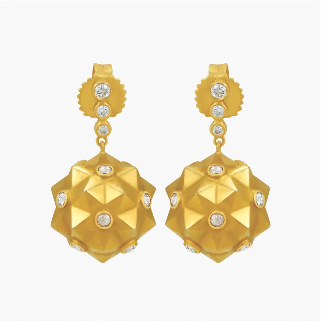 Carla Rockmore Star Ball Earrings, $3,500