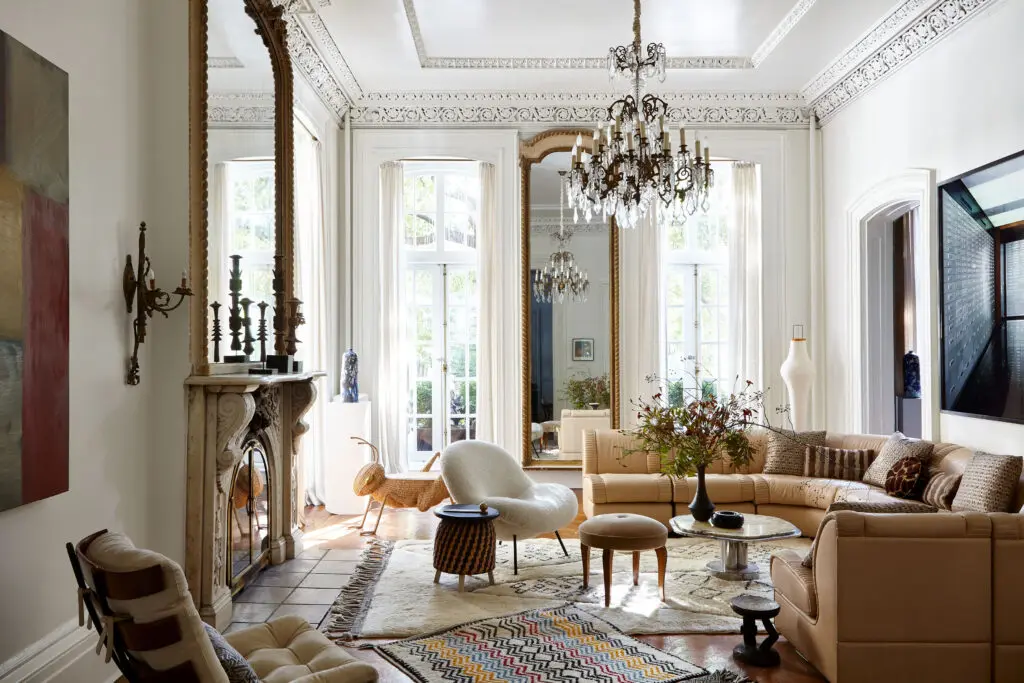 Sara Story’s Gramercy Park living room. (Photo by Joshua McHugh)