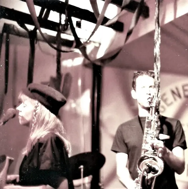 During their younger days, Judy Adams and John Foelber, who own Foelber Pottery Gallery and Studios in Houston's Montrose neighborhood, played in a band together with other musicians. They often played at the long gone Montrose ice house called the Pik-N-Pak. (Courtesy Foelber Pottery Gallery and Studios)