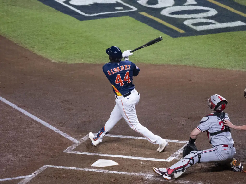 Yordan Alvarez's power and smarts looms over every at-bat he takes with the Astros. (Photo by F. Carter Smith)