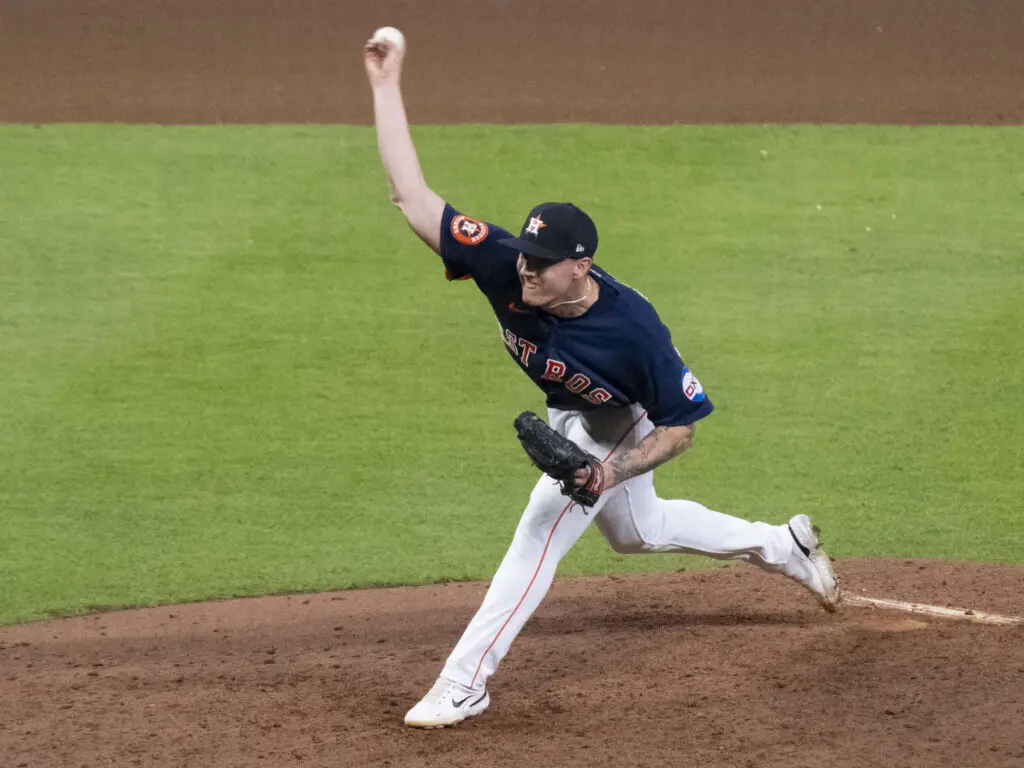 Hunter Brown helped the Astros win a World Series out of the bullpen last October. Now, he's looking to do it again. (Photo by F. Carter Smith)