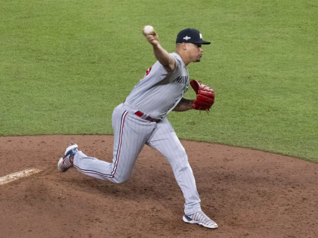 Twins closer Jhoan Duran certainly brings the heat. (Photo by F. Carter Smith)