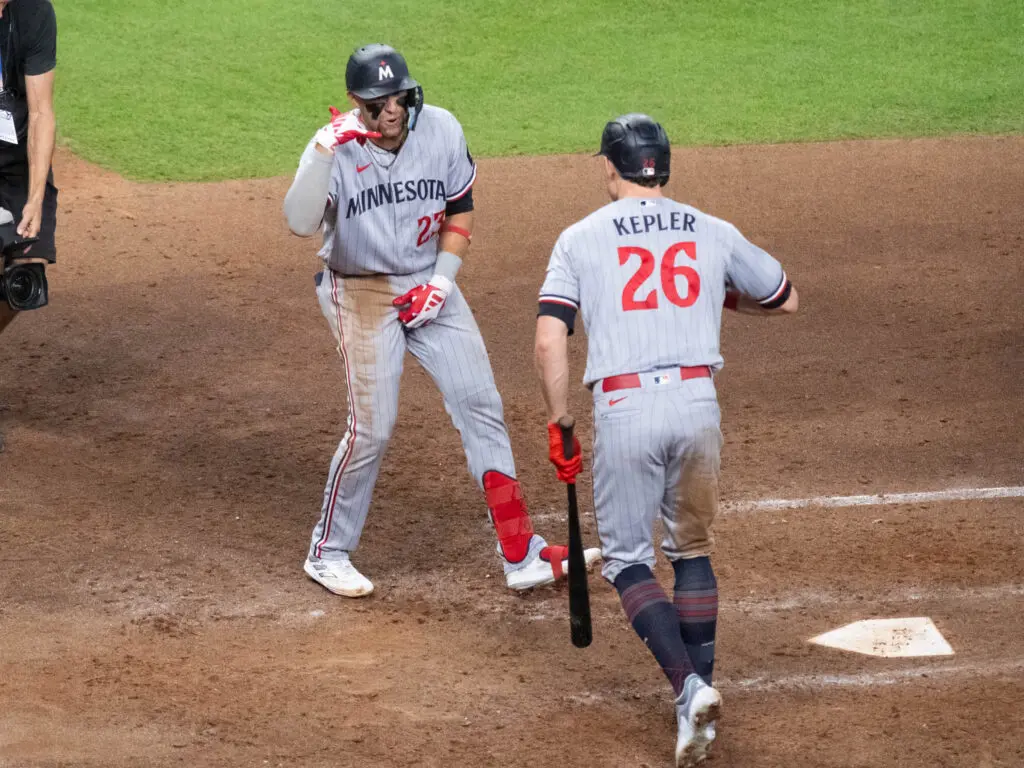 The Twins, even their vets like Max Kepler (No. 26) are having a lot of fun. (Photo by F. Carter Smith)