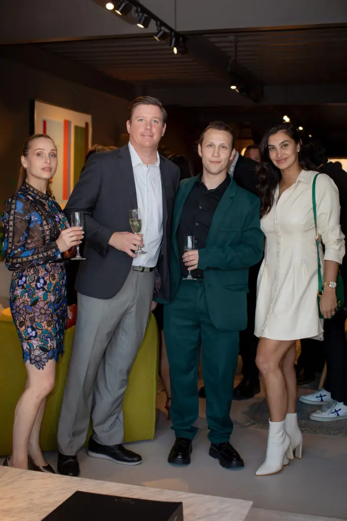 Adena Sperling, Jeremy Jones, Nathan Sperling, Hoda Sana at the Nina Magon book signing at BeDesign (Photo by Miroma Photography)