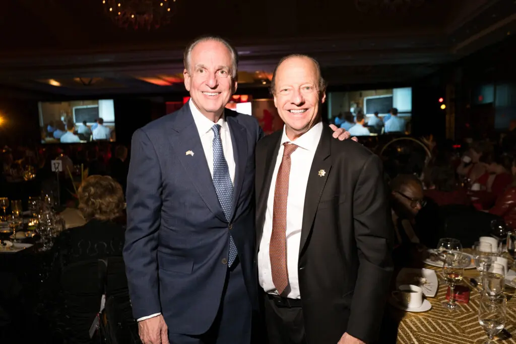 Two of Tony's new investors Alan Stein and Alan Helfman are pictured at the 'Red Hot Gala' benefitting the Houston Firefighters Foundation. (Photo by Daniel Ortiz)