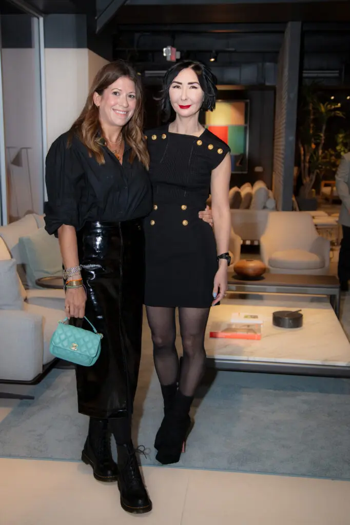 Ally Shell-van Koolwijk, Carrie Brandsberg-Dahl  at the Nina Magon book signing at BeDesign (Photo by Miroma Photography)