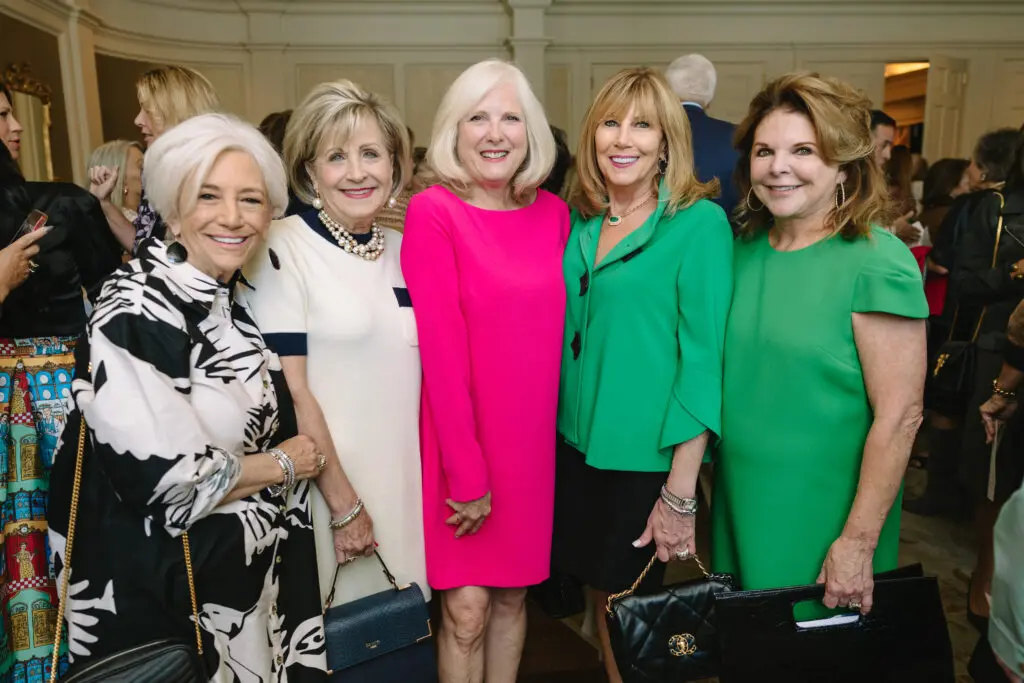 Ann Woodroof, Robin McConnell, Debbie Simon, Lu Caltagirone, Cheri McConnell at the Houston Italian Cultural and Community Center Fall Luncheon. (Photo by Johnny Than)