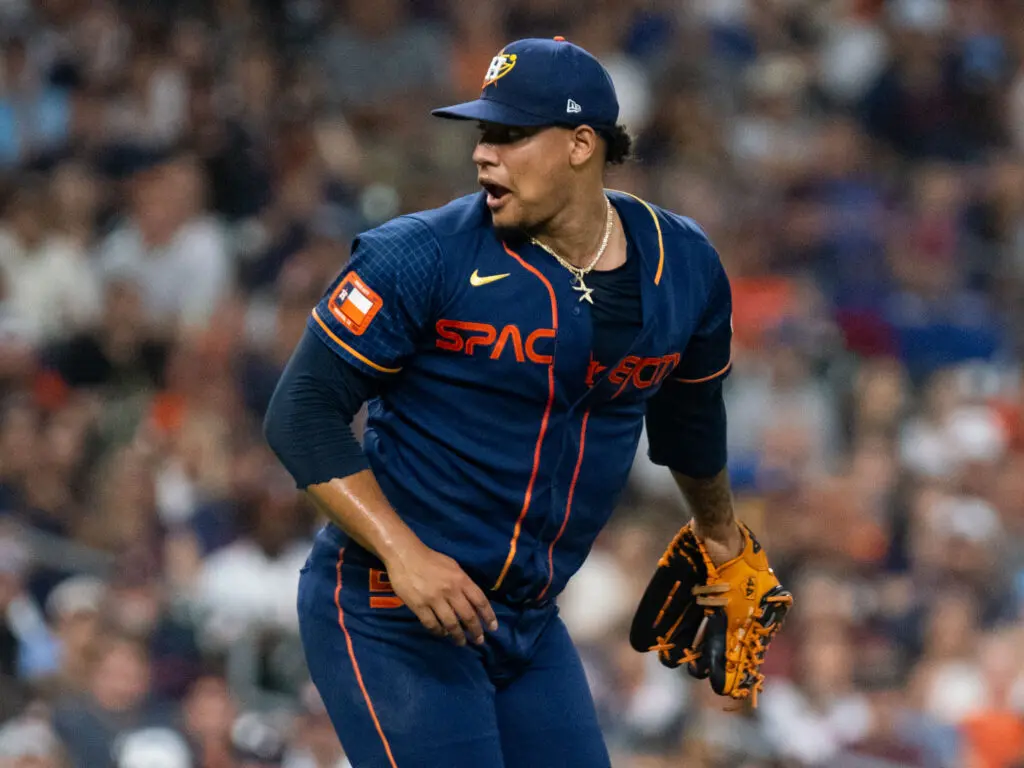 Bryan Abreu gives the Astros a very capable closer replacement for Josh Hader. (Photo by F. Carter Smith)