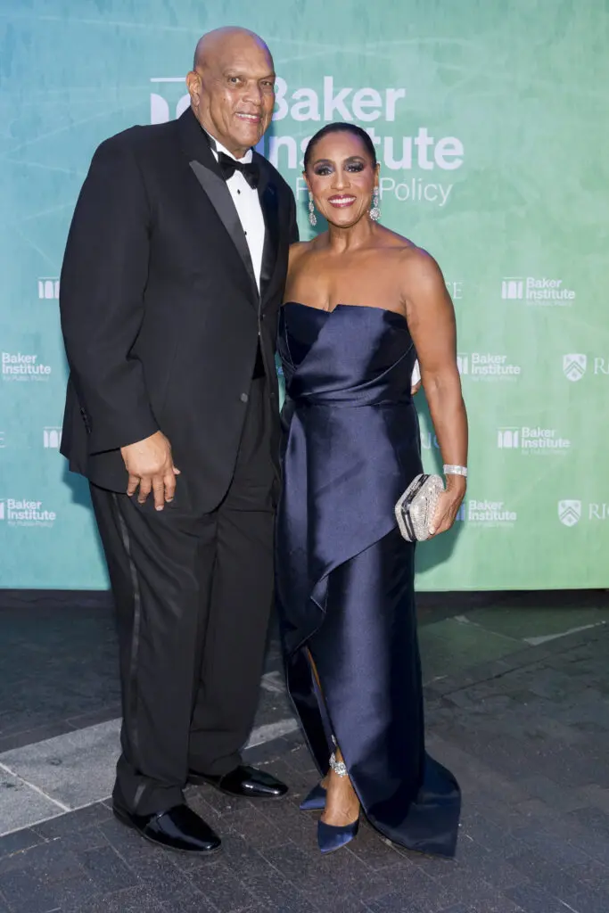Lou Gregory, Linda Lorrelle at the 30th anniversary celebration of Rice University's Baker Institute for Public Policy. (Photo courtesy of Rice University)