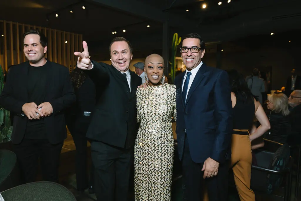 Adrian Dueñas, Lady Laurana, Marcelo Saenz at BeDESIGN's 10th anniversary celebrating the grand opening of the final phase of the 20,000 square foot showroom. (Photo by Johnny Than)