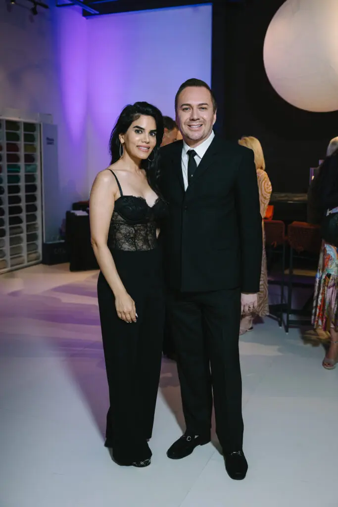 Nina Magon, Adrian Dueñas at BeDESIGN's 10th anniversary celebrating the grand opening of the final phase of the 20,000 square foot showroom. (Photo by Johnny Than)