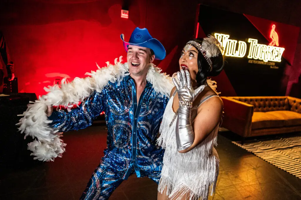 Brently Buedel and Flapper from Bravo Entertainment