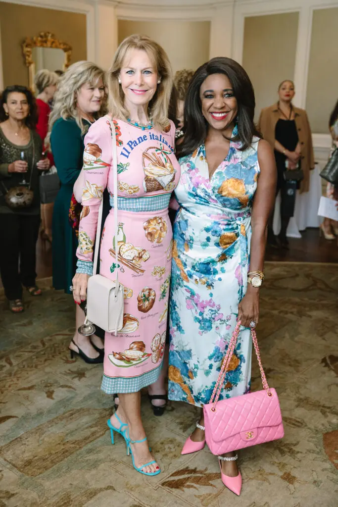 Cheryl Byington, Jacquie Baly at the Houston Italian Cultural and Community Center Fall Luncheon. (Photo by Johnny Than)