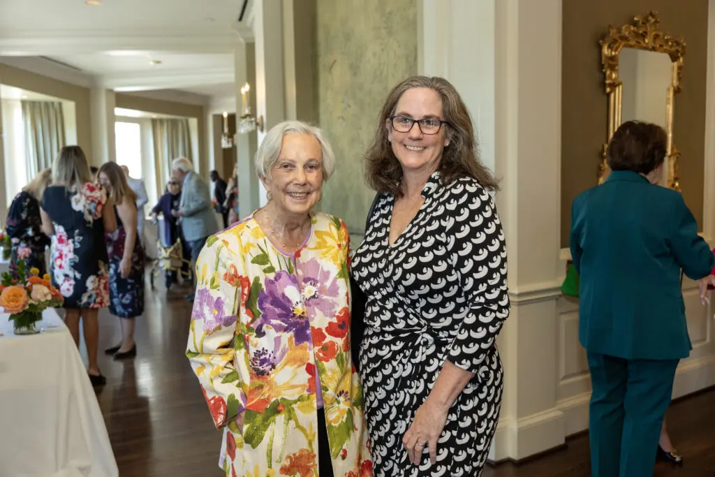 Anne Baillio, Leigh Melcher at the Circles of Hope luncheon. (Photo by Jenny Antill)