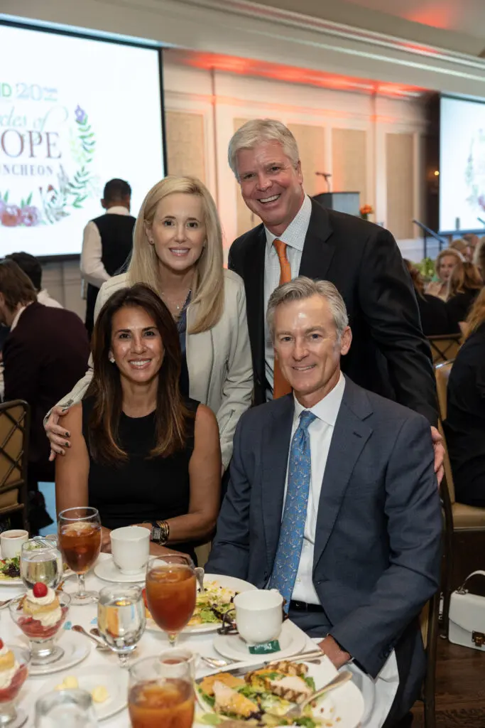 Chay & Tory Taylor, Nicole & Greg Eidman at the Circle of Hope Luncheon. (Photo by Jenny Antill)