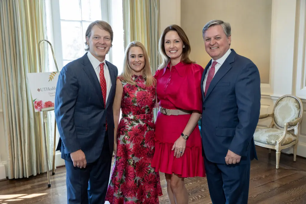 Circle of Hope luncheon honoree David Kinder & Marie Louise Kinder, chairs Christine & Blake Williams at the fundraiser  benefiting re:MIND. (Photo by Jenny Antill)