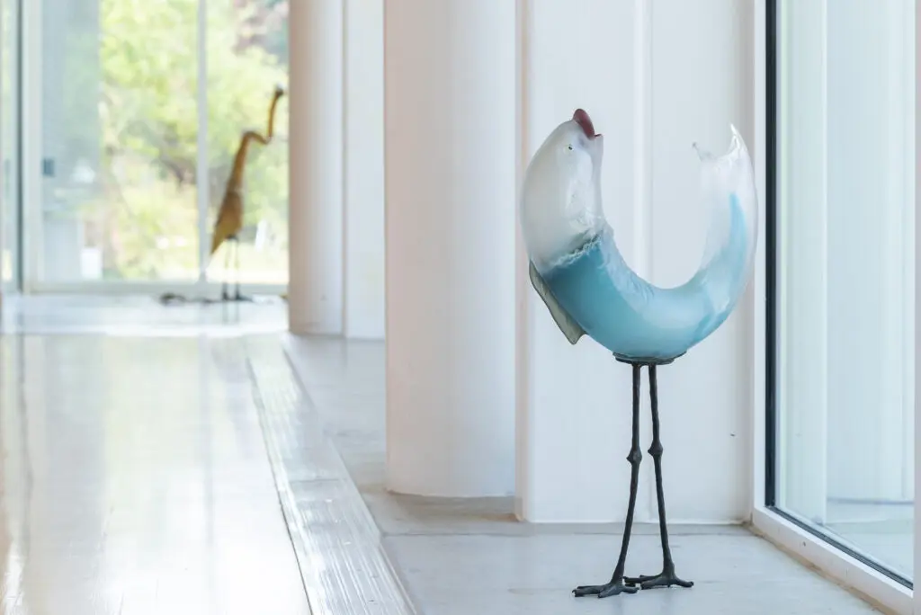 Venice Biennale-exhibited Laure Prouvost's "Above Front Tears Nest in South," installation view, Moody Center for the Arts at Rice University, through December 14. (Photo by Anthony Rathbun)
