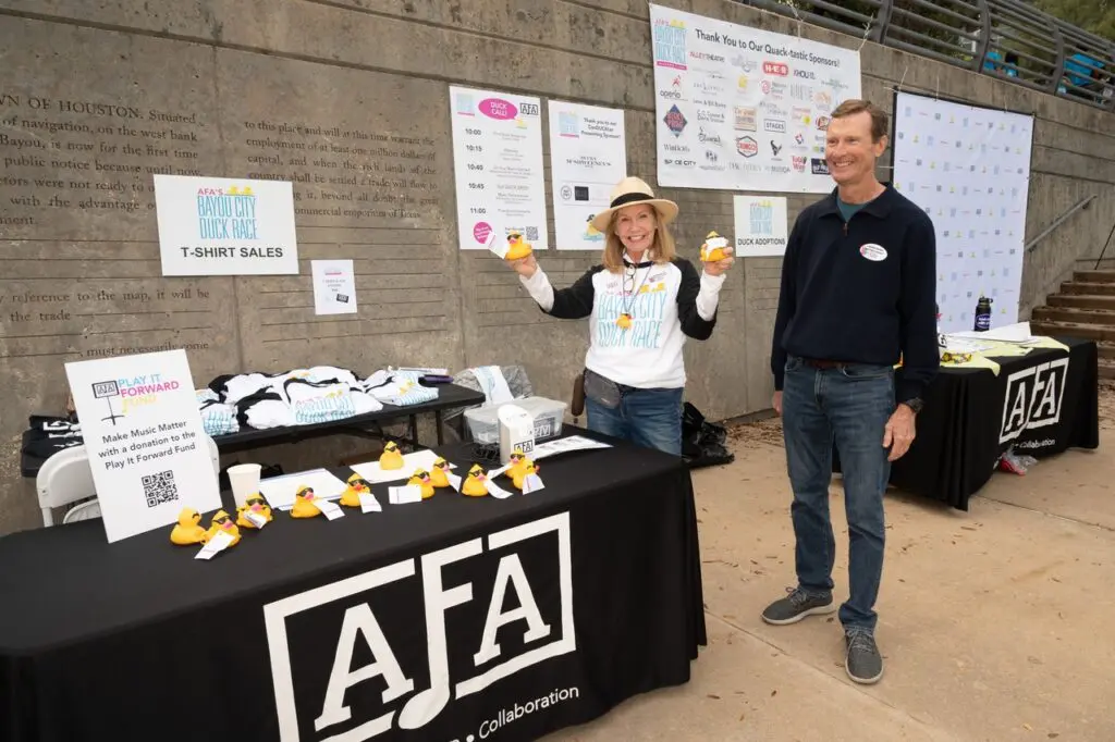 The first 10 ducks to cross the finish line will receive one of the event’s fabulous prizes, and additional ducks will also be randomly selected for prizes. (Photo by David DeHoyos)