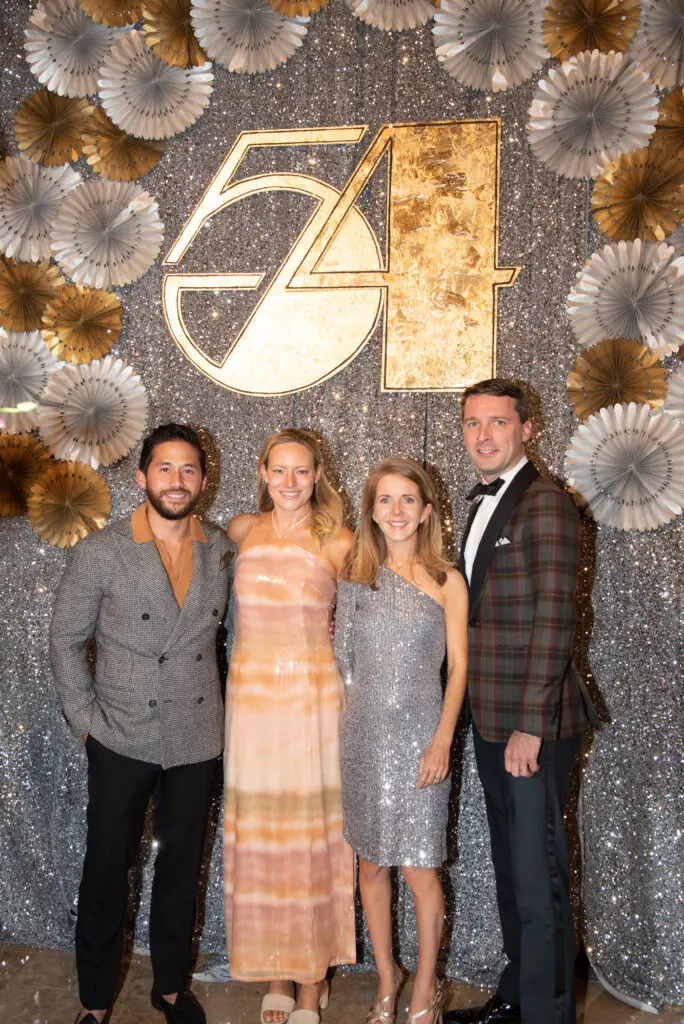 Damion Mathis & Britney LInk, Winnie & Nic Phillips at the Children's Museum Houston 'A Night at Studio 54' gala, held at Corinthian Houston. (Photo by Alexander's Fine Portrait Design)