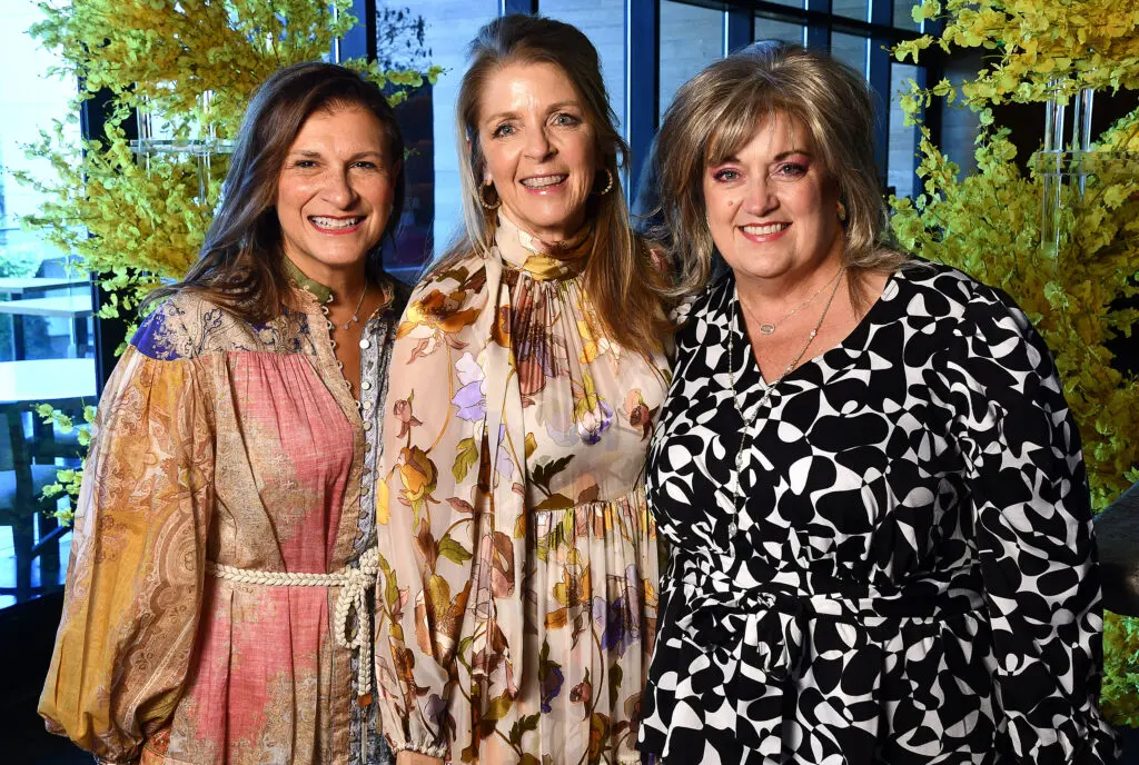 Deanna Barton, Paige Fertitta, Rhonda DePaulis at Nobu for The Galleria & PaperCity Luxe Luncheon saluting Santa's Elves.