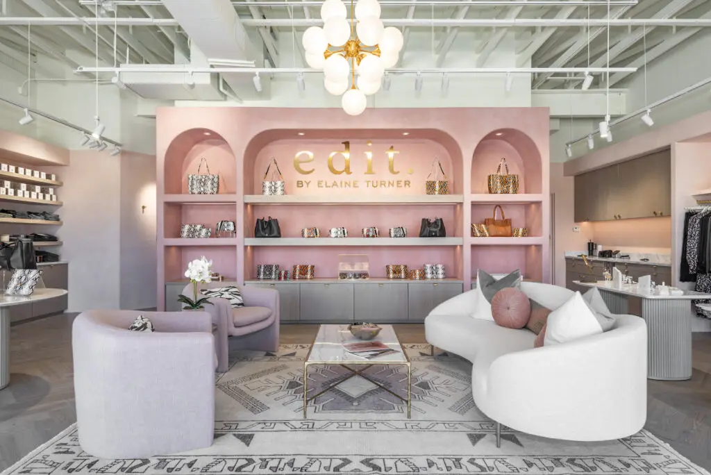 Elaine Turner designed the boutique to include a soothing, "Third Space," where guests can relax. Photo by Toman Imagery.