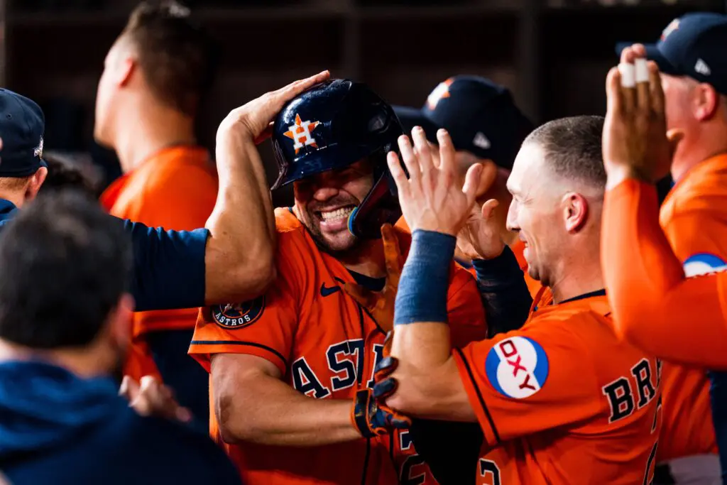 When you're hitting as many bombs as Jose Abreu is in these playoffs, everyone wants a piece of you. (@astros)