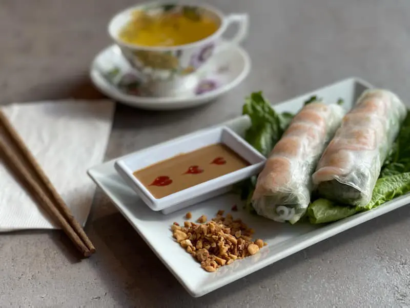 Fresh spring rolls by Hai Pham will add to the new menu at Four Sisters.