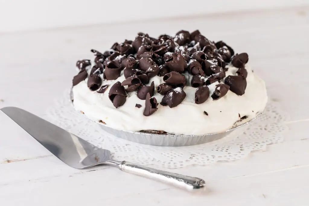 One of the new menu additions at Dessert Gallery is the classic chilled French silk pie made with an Oreo cookie crust. (Photo by Becca Wright)