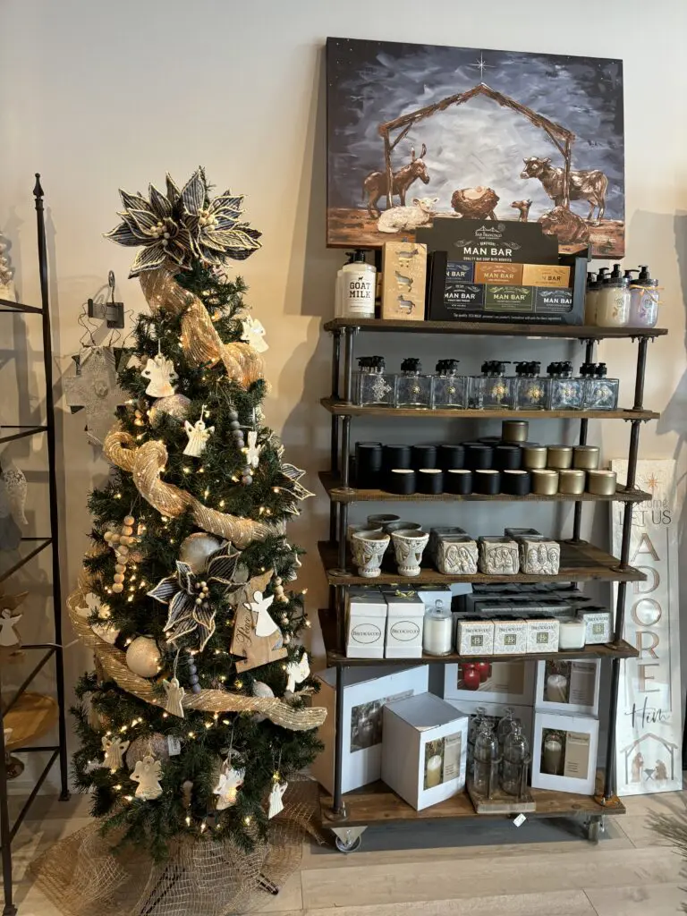 Citizens of Brookwood have crafted candles as part of the shop's offerings. (Photo by Laura Landsbaum)