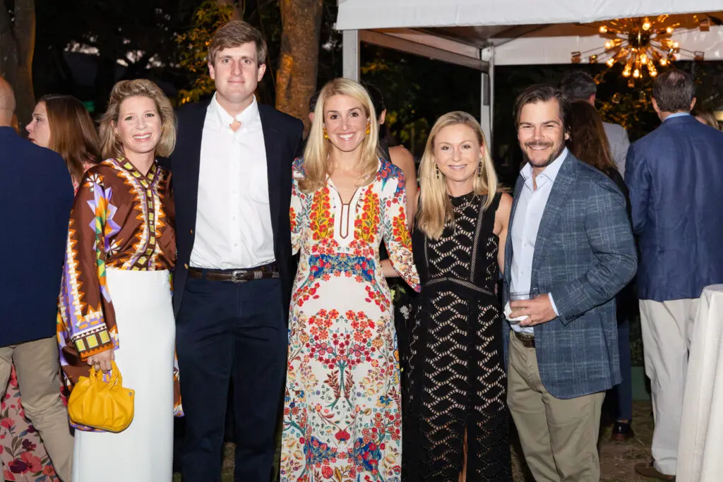 Illa Gaunt, Jamey & Natalie Steen, Tiffany & David Dunning at The Menil Collection's Party in the Park (Photo by Lawrence Elizabeth Knox)
